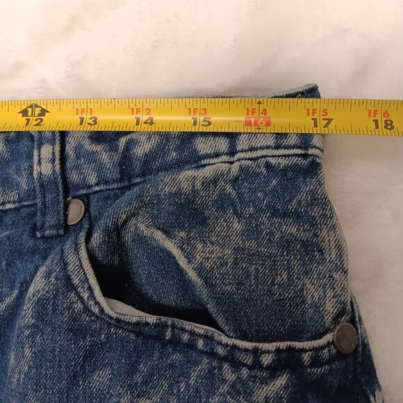 Blue Acid Wash Zipper Accent Straight Leg Jeans Size 34 - Picture 11 of 14